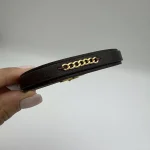 دستبند چرم تیکه کارتیه قهوه ای کد B