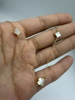 گردنبند سه ونکلیف سفید - Image 2