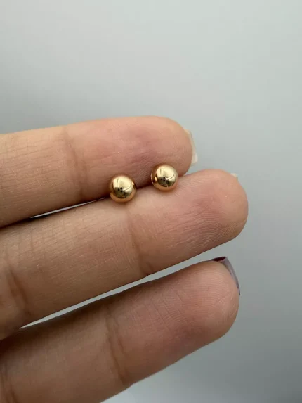 گوشواره میخی نیم گوی