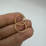 گوشواره حلقه ای دو گوی