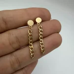 گوشواره میخی دایره آویز کارتیه