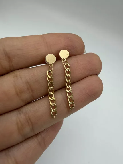 گوشواره میخی دایره آویز کارتیه