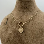 گردنبند رولو تراشدار آویز تیفانی