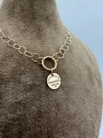 گردنبند رولو تراشدار آویز تیفانی - Image 2