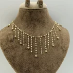 گردنبند شرابه ای پولکی و گوی