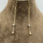 گوشواره آویز گوی البرنادو دو رنگ