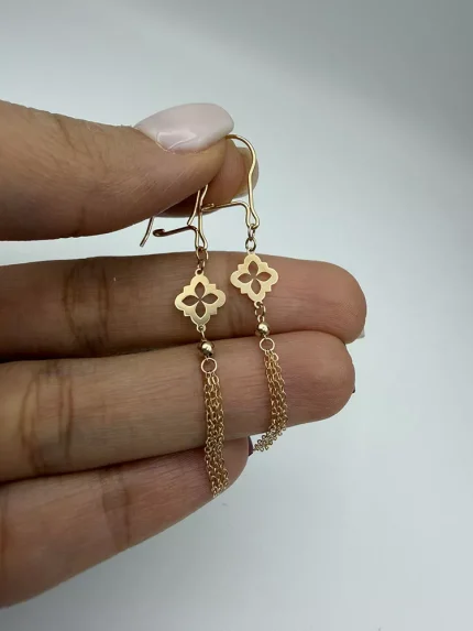 گوشواره آویز گل