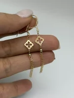 گوشواره آویز گل - Image 2