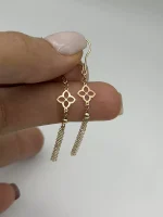 گوشواره آویز گل - Image 2