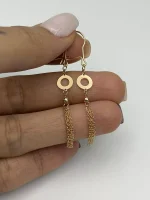 گوشواره آویز دایره