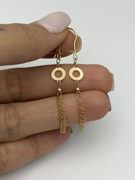 گوشواره آویز دایره