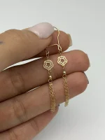 گوشواره آویز گل