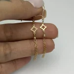 گوشواره آویز لوزی