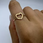 انگشتر مینیمال قلب