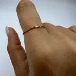 انگشتر مینیمال طنابی