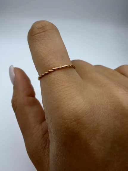 انگشتر مینیمال طنابی