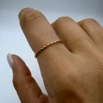 انگشتر مینیمال طنابی