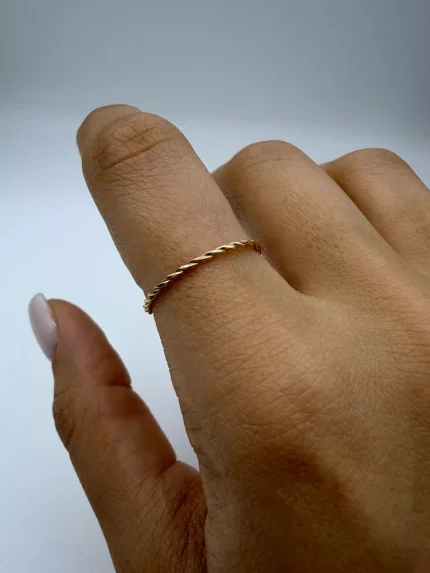 انگشتر مینیمال طنابی