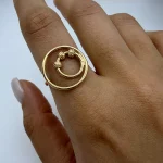 انگشتر دایره و گوی کد 01