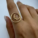 انگشتر دایره و گوی کد 02