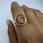 انگشتر دایره و گوی کد 04