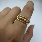 انگشتر بیضی و گوی کد 08