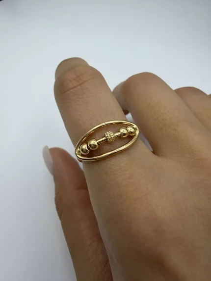 انگشتر بیضی و گوی کد 09