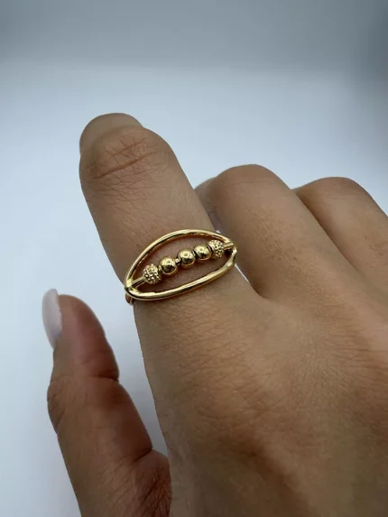 انگشتر بیضی و گوی کد 10