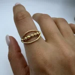 انگشتر بیضی و گوی کد 11