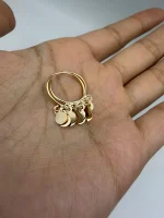 گوشواره حلقه ای آویز پولکی سایز 3 - Image 2