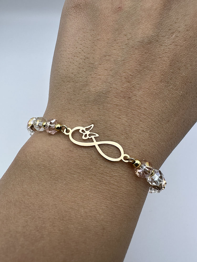 IMG_3008 دستبند کادوئی طرح بی نهایت و پروانه - Image 1