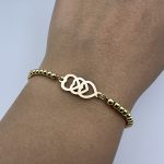 دستبند کادوئی طرح سه قلب