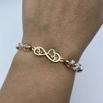 دستبند کادوئی طرح بی نهایت و قلب