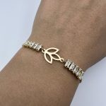 دستبند کادوئی طرح برگ