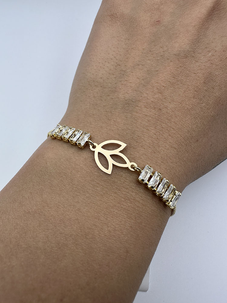 IMG_3025 دستبند کادوئی طرح برگ - Image 1