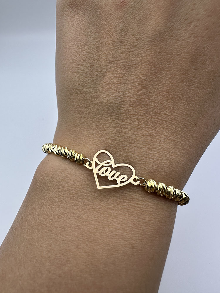 IMG_3027 دستبند کادوئی طرح قلب و لاو - Image 1