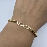 دستبند کادوئی طرح بی نهایت و قلب