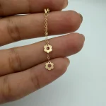 پلاک آویز دار گل