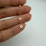 پلاک آویز لوزی