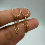 گوشواره حلقه ای آویز شرابه