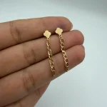 گوشواره میخی ونکلیف و آویز کارتیه