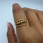 انگشتر بیضی و گوی