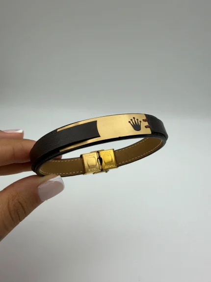 دستبند چرم رولکس