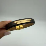 دستبند چرم مستطیل کوچک و بزرگ