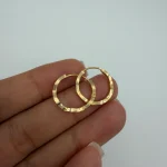 گوشواره حلقه ای موج