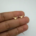گوشواره کرلی قلب و بال