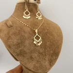 نیم ست لوزی آویز سکه ای 