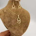 نیم ست لوزی آویز قلب