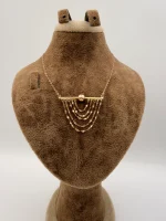 گردنبند گوی و خط آویز شرابه