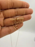 گردنبند گوی و خط آویز شرابه - Image 2